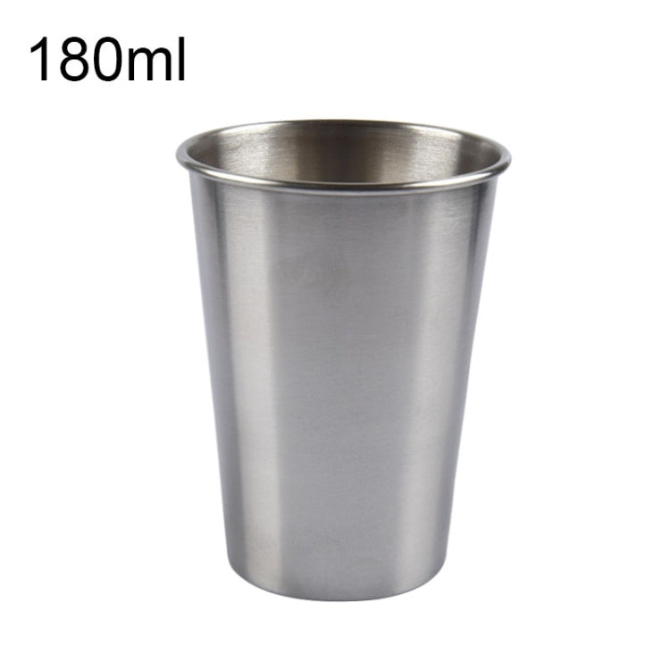 180ml Single Wall Electropolished Stainless Steel Brief Wine Cup(Silver) by bashfashion