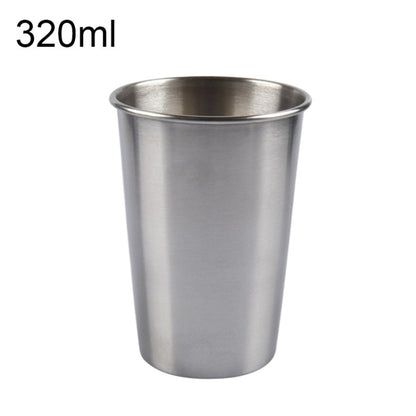 320ml Single Wall Electropolished Stainless Steel Brief Wine Cup(Silver) by bashfashion