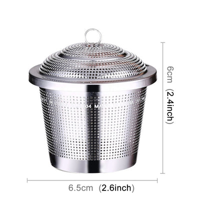 Stainless Steel Locking Spice Tea Strainer Mesh Infuser Tea Ball Filter, Middle Size: 6.5 x 6cm by bashfashion