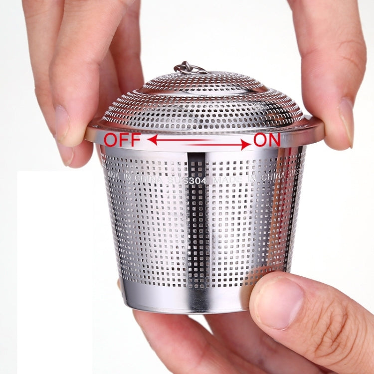 Stainless Steel Locking Spice Tea Strainer Mesh Infuser Tea Ball Filter, Middle Size: 6.5 x 6cm by bashfashion