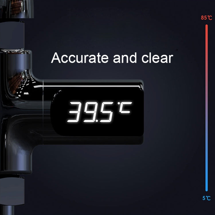 BD-LS-01 Baby Showering 360 Degree Rotatable LED Display Passive Water Thermometer (Plating) by bashfashion