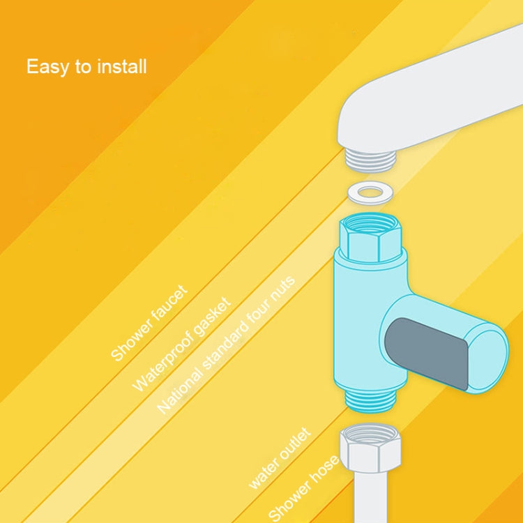 BD-LS-01 Baby Showering 360 Degree Rotatable LED Display Passive Water Thermometer (Plating) by bashfashion