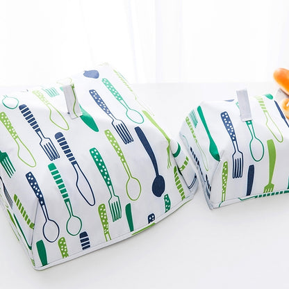 Foldable Thickened Aluminum Foil Food Heat Preservation Cover, Size: L (37 x 37 x 15cm)(Red) by bashfashion