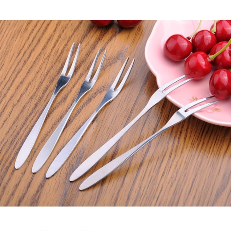 10 PCS Stainless Steel Fruit Fork Creative Environmental Small Fruit Prong by bashfashion