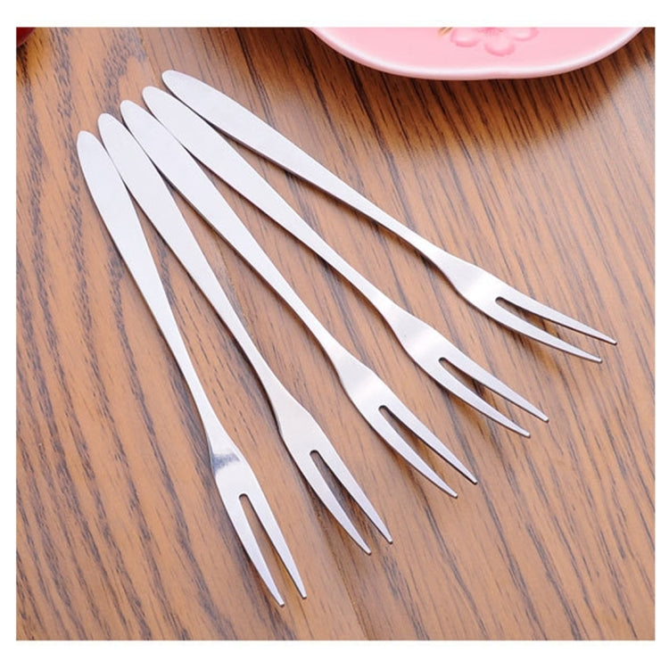 10 PCS Stainless Steel Fruit Fork Creative Environmental Small Fruit Prong by bashfashion