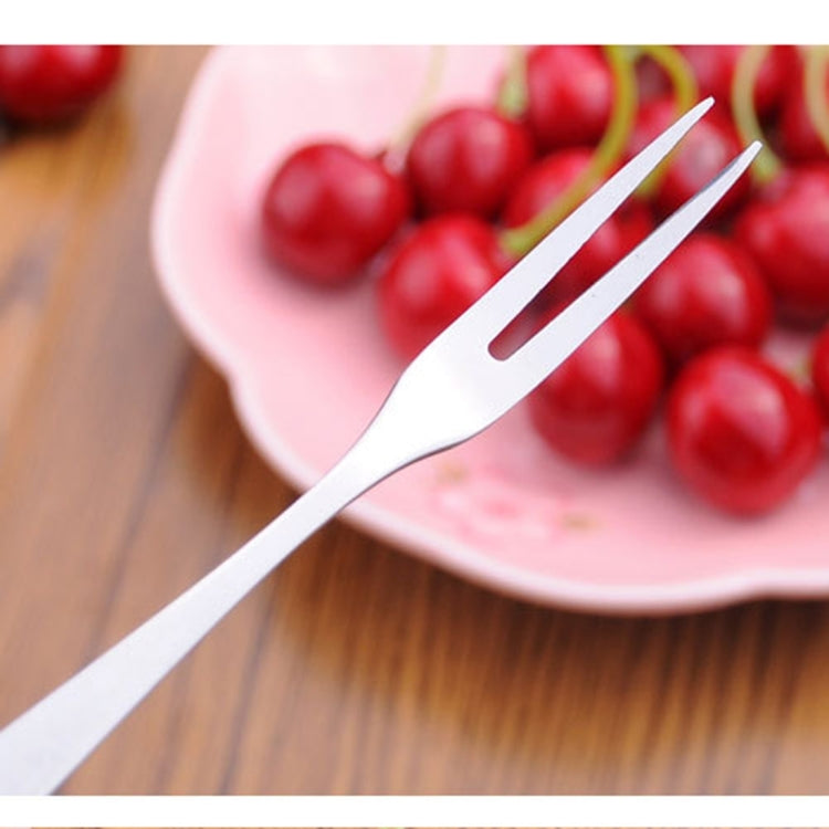 10 PCS Stainless Steel Fruit Fork Creative Environmental Small Fruit Prong by bashfashion