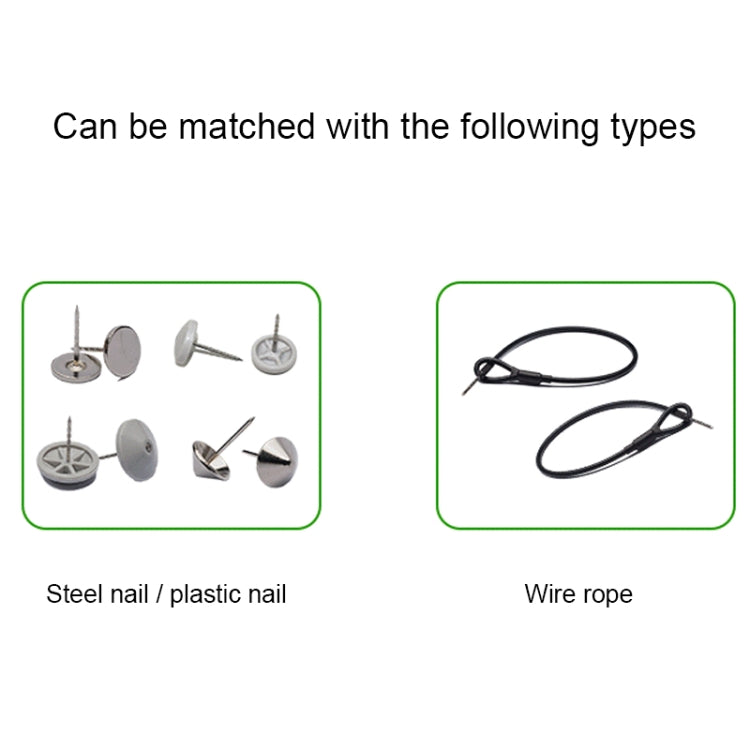 100pcs HTG-005 Small Hammer Anti-theft Magnetic Buckle EAS Anti-theft Sound and Magnetic Button Label for Supermarket Commodities, Random Color Delivery by bashfashion