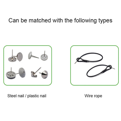 100pcs HTG-005 Small Hammer Anti-theft Magnetic Buckle EAS Anti-theft Sound and Magnetic Button Label for Supermarket Commodities, Random Color Delivery by bashfashion