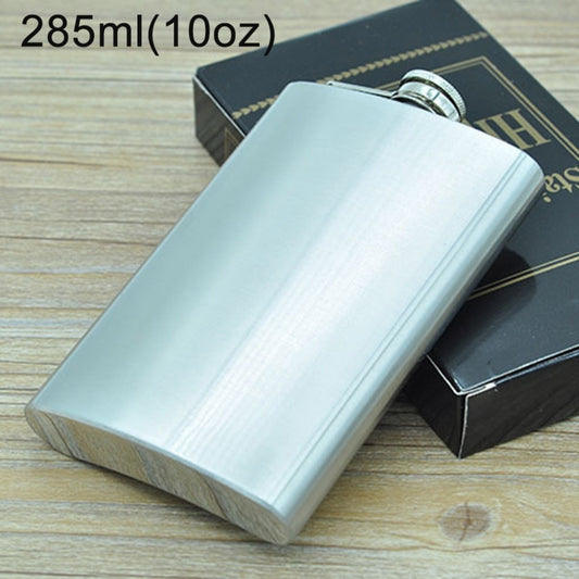 285mL (10oz) Outdoor Sports Handy Home Travel Wild Stainless Steel Portable Hip Flask(without Small Funnel)(Silver 285mL (10oz)) by bashfashion