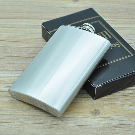 285mL (10oz) Outdoor Sports Handy Home Travel Wild Stainless Steel Portable Hip Flask(without Small Funnel)(Silver 285mL (10oz)) by bashfashion