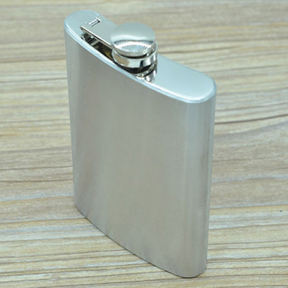 285mL (10oz) Outdoor Sports Handy Home Travel Wild Stainless Steel Portable Hip Flask(without Small Funnel)(Silver 285mL (10oz)) by bashfashion