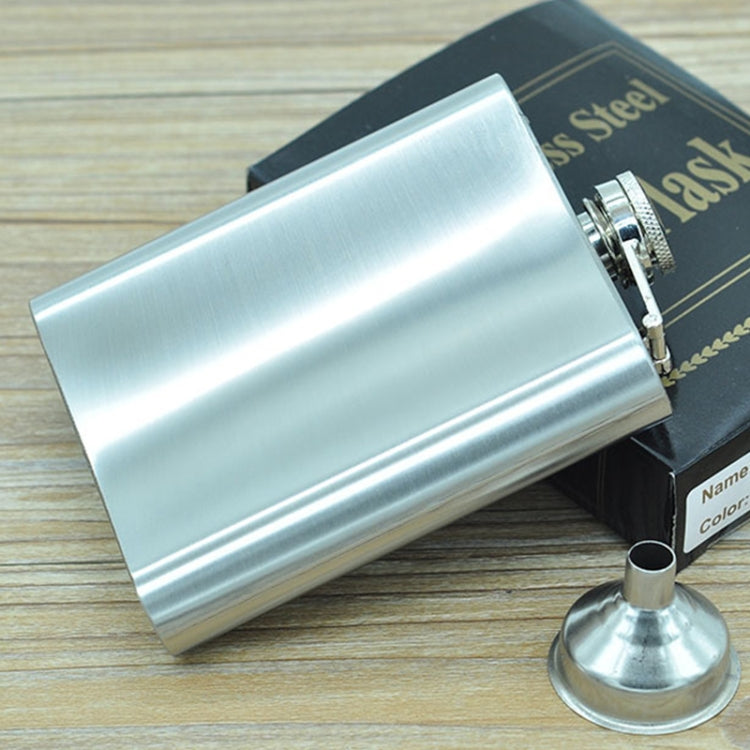 196mL (7oz) Outdoor Sports Handy Home Travel Wild Stainless Steel Portable Hip Flask(with Small Funnel)(Silver 196mL (7oz)) by bashfashion