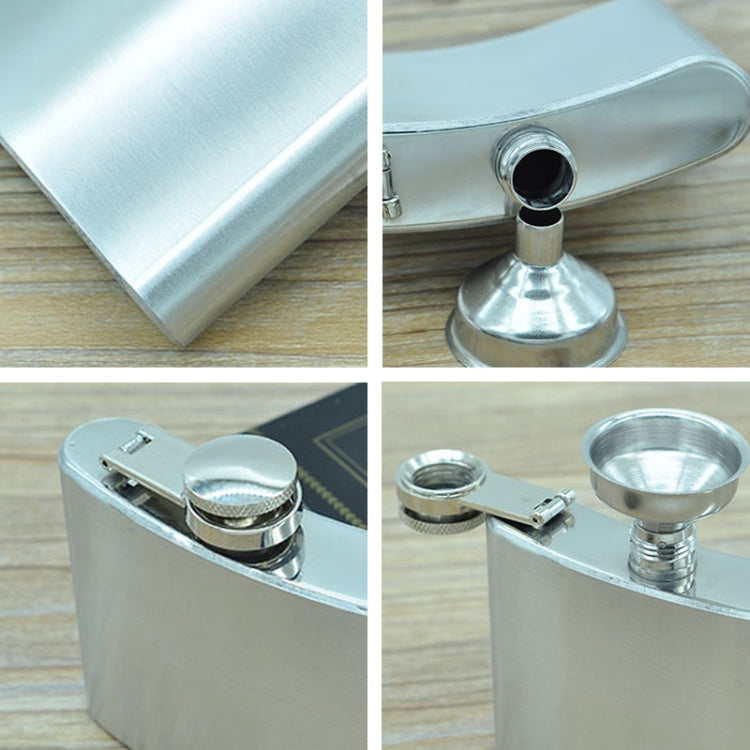 112mL (4oz) Outdoor Sports Handy Home Travel Wild Stainless Steel Portable Hip Flask(with Small Funnel)(Silver 112mL (4oz)) by bashfashion