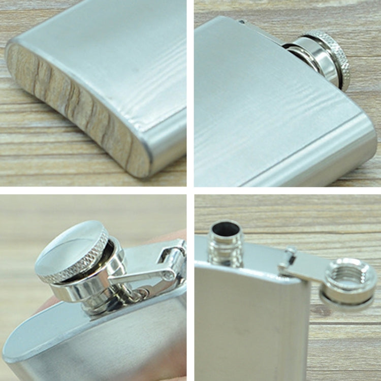 100ml(3.5oz) Pocket Flagon Outdoor Sports Flat Liquor Flask Camping Ultralight Portable Wearproof Wine Pot(Silver) by bashfashion
