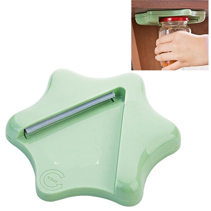 Effortless Bottle Can Opener Under the Kitchen Cabinet Countertop Lid Remover (Green) by bashfashion