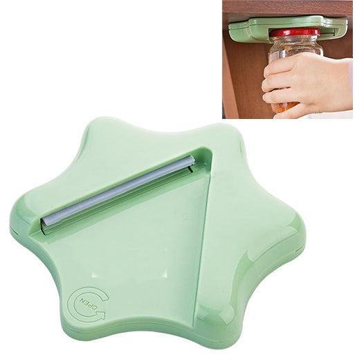 Effortless Bottle Can Opener Under the Kitchen Cabinet Countertop Lid Remover (Green) by bashfashion
