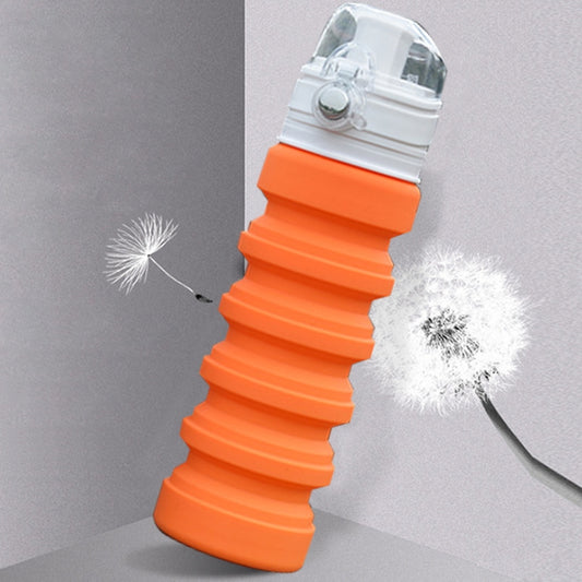 500mL Outdoor Travel Silicone Foldable Kettle Telescopic Cup Sports Drinking Bottle by bashfashion