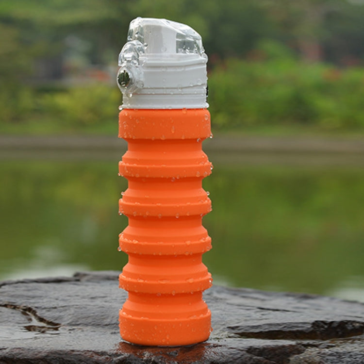 500mL Outdoor Travel Silicone Foldable Kettle Telescopic Cup Sports Drinking Bottle by bashfashion