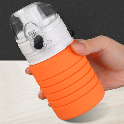 500mL Outdoor Travel Silicone Foldable Kettle Telescopic Cup Sports Drinking Bottle by bashfashion