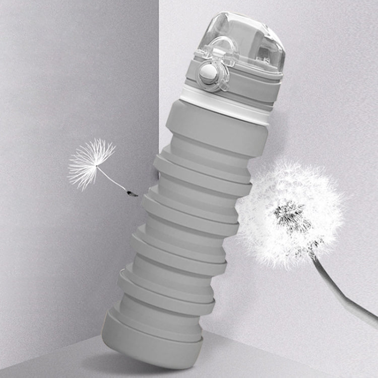 500mL Outdoor Travel Silicone Foldable Kettle Telescopic Cup Sports Drinking Bottle by bashfashion