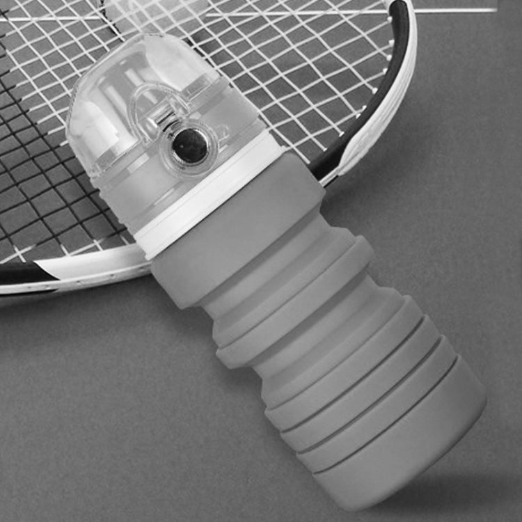 500mL Outdoor Travel Silicone Foldable Kettle Telescopic Cup Sports Drinking Bottle by bashfashion