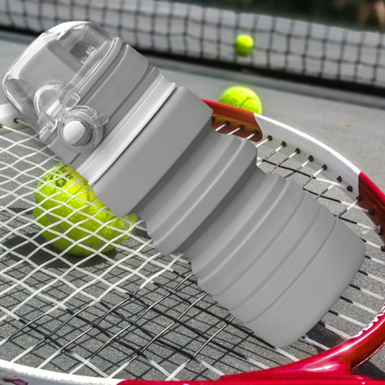 500mL Outdoor Travel Silicone Foldable Kettle Telescopic Cup Sports Drinking Bottle by bashfashion