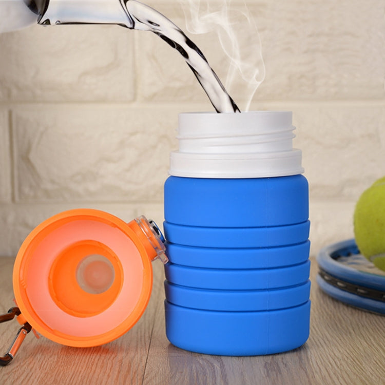 500mL Outdoor Travel Silicone Foldable Kettle Telescopic Cup Sports Drinking Bottle by bashfashion