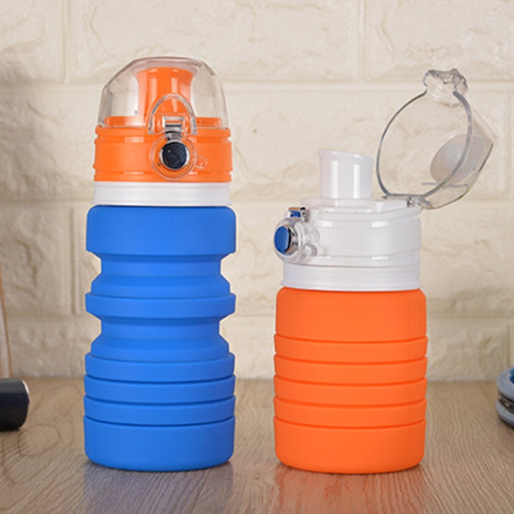 500mL Outdoor Travel Silicone Foldable Kettle Telescopic Cup Sports Drinking Bottle by bashfashion
