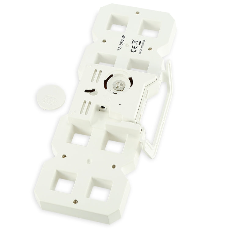 Multi-Function Large 3D LED Digital Wall Alarm Clock with Snooze Function, 12/24 Hours Display for Home, Kitchen, Office, DC 5V, CE Certificated(White) by bashfashion