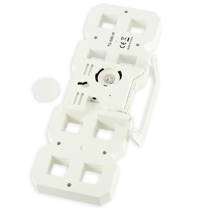 Multi-Function Large 3D LED Digital Wall Alarm Clock with Snooze Function, 12/24 Hours Display for Home, Kitchen, Office, DC 5V, CE Certificated(White) by bashfashion