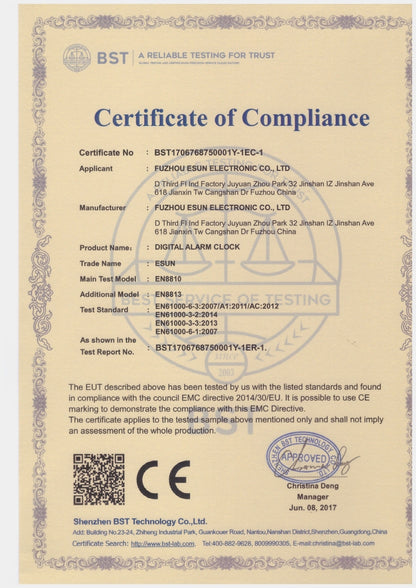 Multi-Function Large 3D LED Digital Wall Alarm Clock with Snooze Function, 12/24 Hours Display for Home, Kitchen, Office, DC 5V, CE Certificated(White) by bashfashion