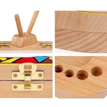 Creative Wooden Children TV Set Deciduous Tooth Preservation Box Baby Teeth Tooth House Storage Box by bashfashion