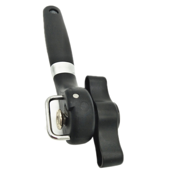 Single Handle Professional Ergonomic Manual Side Cut Can Opener Bottle Opener (Black) by bashfashion