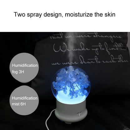ML-824 100ML Gypsophila Flowers Aromatherapy Diffuser Air Humidifier with Colorful LED Light for Office / Home(Blue) by bashfashion