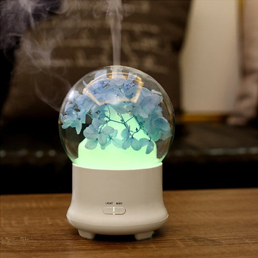 ML-824 100ML Gypsophila Flowers Aromatherapy Diffuser Air Humidifier with Colorful LED Light for Office / Home(Blue) by bashfashion