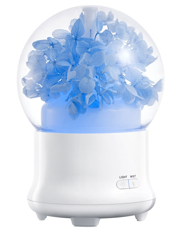 ML-824 100ML Gypsophila Flowers Aromatherapy Diffuser Air Humidifier with Colorful LED Light for Office / Home(Blue) by bashfashion
