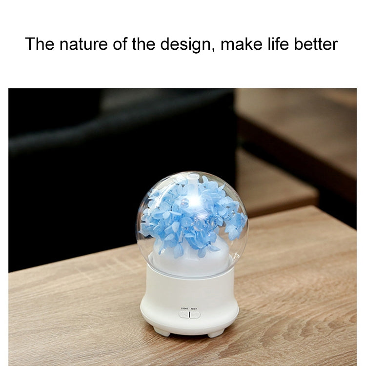 ML-824 100ML Gypsophila Flowers Aromatherapy Diffuser Air Humidifier with Colorful LED Light for Office / Home(Green) by bashfashion