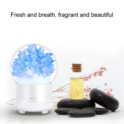 ML-824 100ML Gypsophila Flowers Aromatherapy Diffuser Air Humidifier with Colorful LED Light for Office / Home(Green) by bashfashion