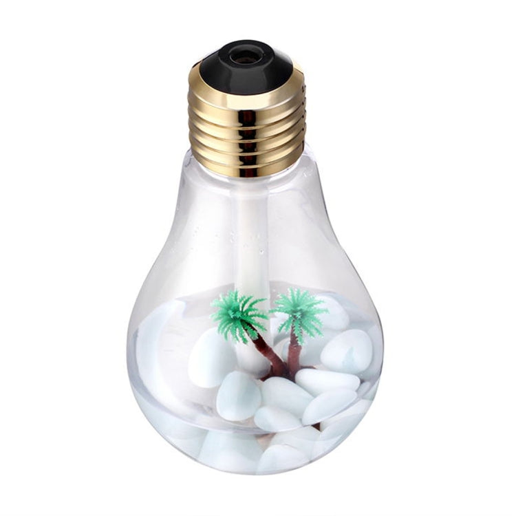 400ML Colorful Light Portable Bulb Shape Aromatherapy Air Purifier Humidifier for Home / Office / Car(Gold) by bashfashion