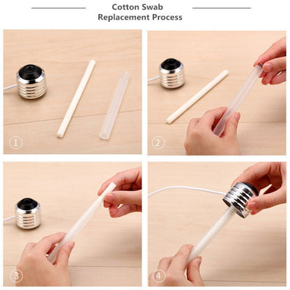 400ML Colorful Light Portable Bulb Shape Aromatherapy Air Purifier Humidifier for Home / Office / Car(Gold) by bashfashion