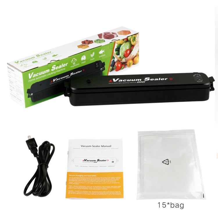 Automatic Vacuum Sealer for Household Food Preservation, with Food Grade Vacuum Bags by bashfashion