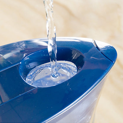 1.3L Portable Home Kitchen Activated Carbon Filter Cold Water Bottle(Blue) by bashfashion