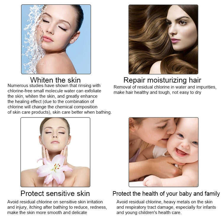 Bath Water Purifier Shower Faucet Chlorine Filter, Interface: 2.1cm / 2.7cm by bashfashion