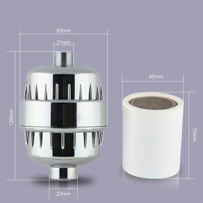 Bath Water Purifier Shower Faucet Chlorine Filter, Interface: 2.1cm / 2.7cm by bashfashion
