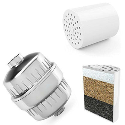 Bath Water Purifier Shower Faucet Chlorine Filter, Interface: 2.1cm / 2.7cm by bashfashion