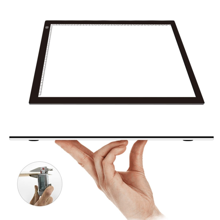 A2 Size 23W 12V LED Three Level of Brightness Dimmable Acrylic Copy Boards for Anime Sketch Drawing Sketchpad, with Power Adapter by bashfashion