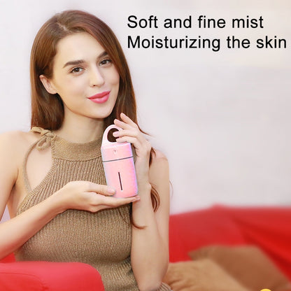 1.5W - 2W 175ml Mini Portable USB Negative Ions Humidifier Beauty and Water Supplement Instrument with Colorful LED Light(Pink) by bashfashion