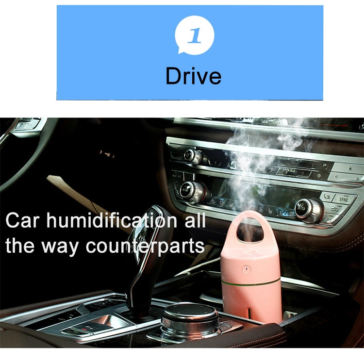 1.5W - 2W 175ml Mini Portable USB Negative Ions Humidifier Beauty and Water Supplement Instrument with Colorful LED Light(Pink) by bashfashion