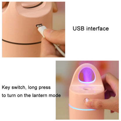 1.5W - 2W 175ml Mini Portable USB Negative Ions Humidifier Beauty and Water Supplement Instrument with Colorful LED Light(Pink) by bashfashion