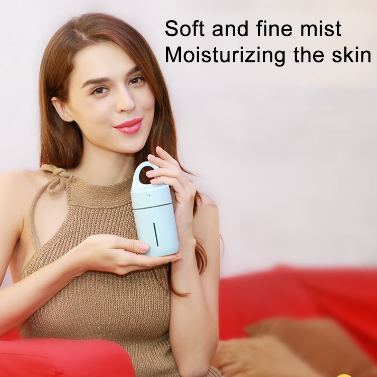 1.5W - 2W 175ml Mini Portable USB Negative Ions Humidifier Beauty and Water Supplement Instrument with Colorful LED Light(Blue) by bashfashion